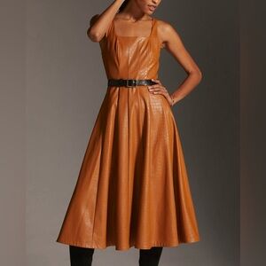 Anthropologie Avec Les Filles faux leather dress size 2X